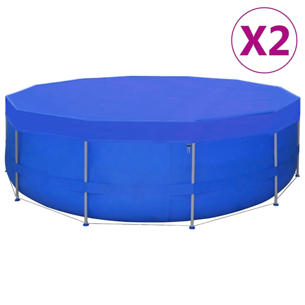 vidaXL Coperture per Piscina 2 pz in PE Rotonde 540 cm 90 g/m²