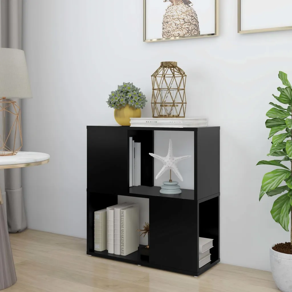 vidaXL Libreria Nera 60x24x63 cm in Truciolato