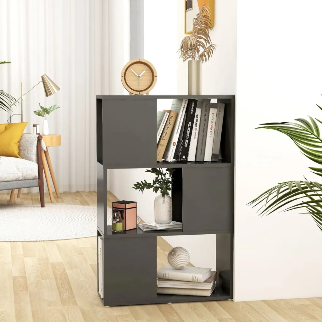 vidaXL Libreria/Divisorio Grigio 60x24x94 cm in Truciolato