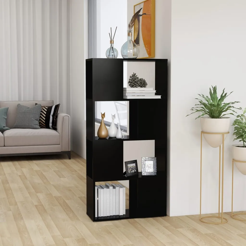 vidaXL Libreria/Divisorio Nero 60x24x124,5 cm in Truciolato