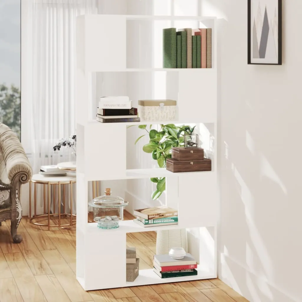 vidaXL Libreria/Divisorio Bianco 80x24x155 cm in Truciolato