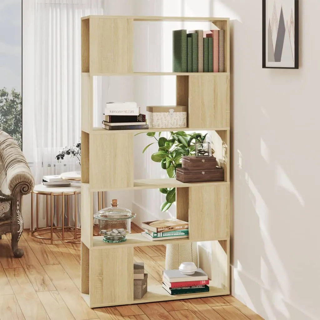 vidaXL Libreria Divisorio Rovere Sonoma 80x24x155 cm in Truciolato