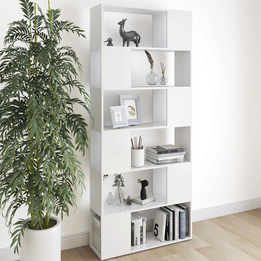 vidaXL Libreria/Divisorio Bianco 80x24x186 cm in Truciolato