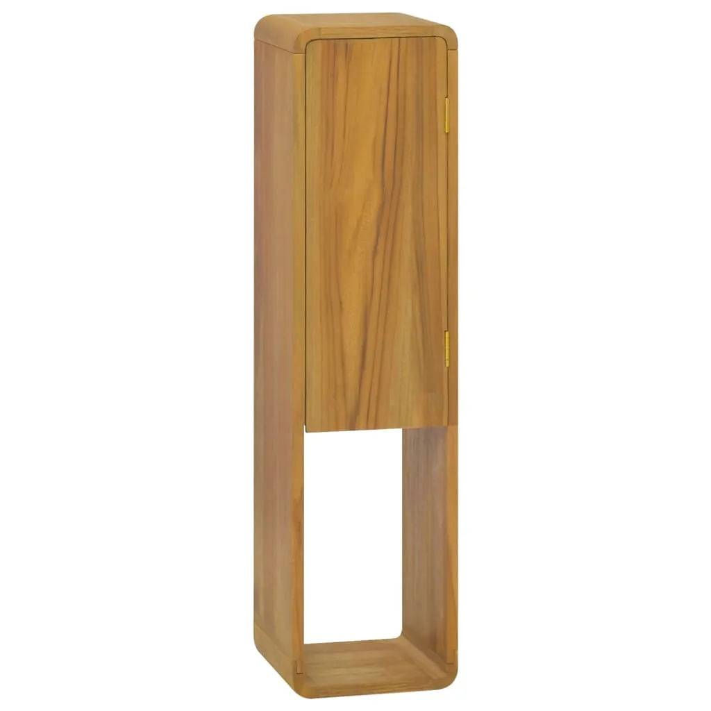 vidaXL Mobile da Bagno a Parete 25x25x100 cm in Legno Massello di Teak