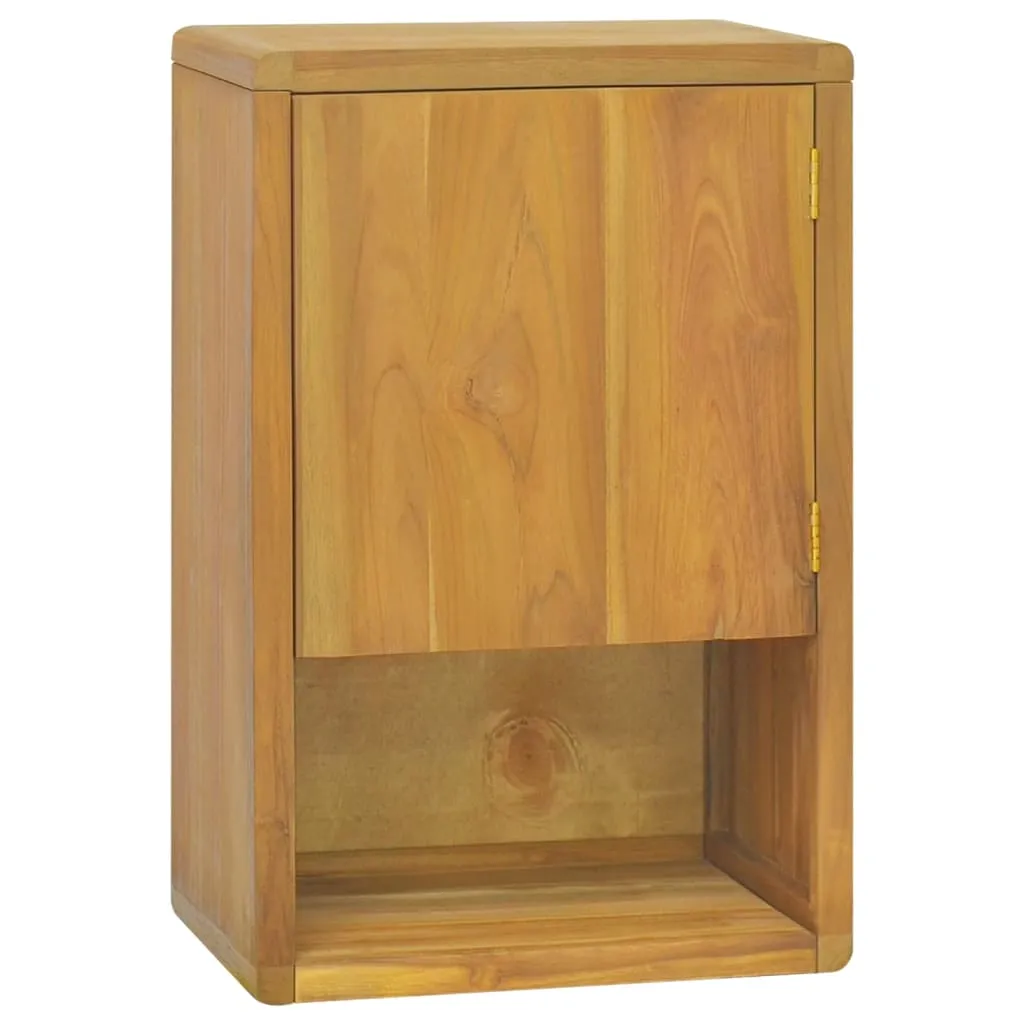 vidaXL Mobile da Bagno a Parete 45x30x70 cm in Legno Massello di Teak