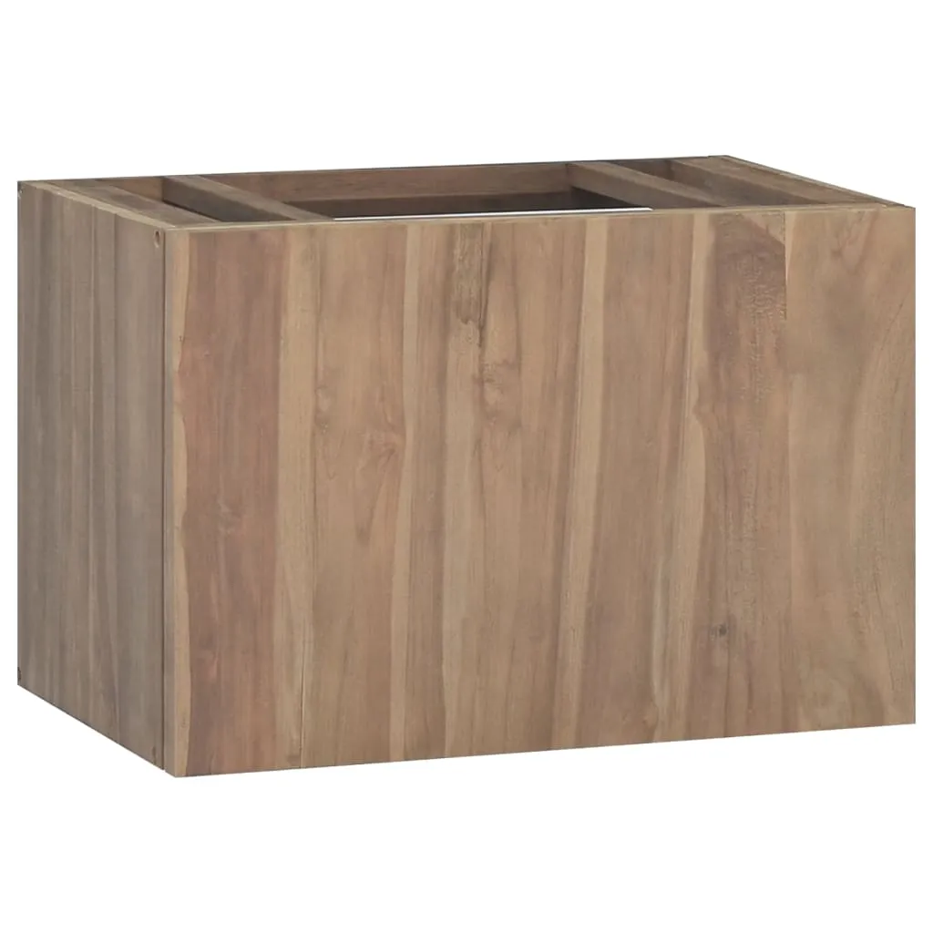 vidaXL Mobile da Bagno a Parete 60x39x40 cm in Legno Massello di Teak