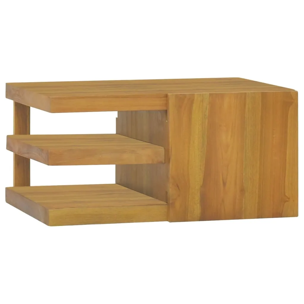 vidaXL Mobile da Bagno a Parete 60x45x30 cm in Legno Massello di Teak