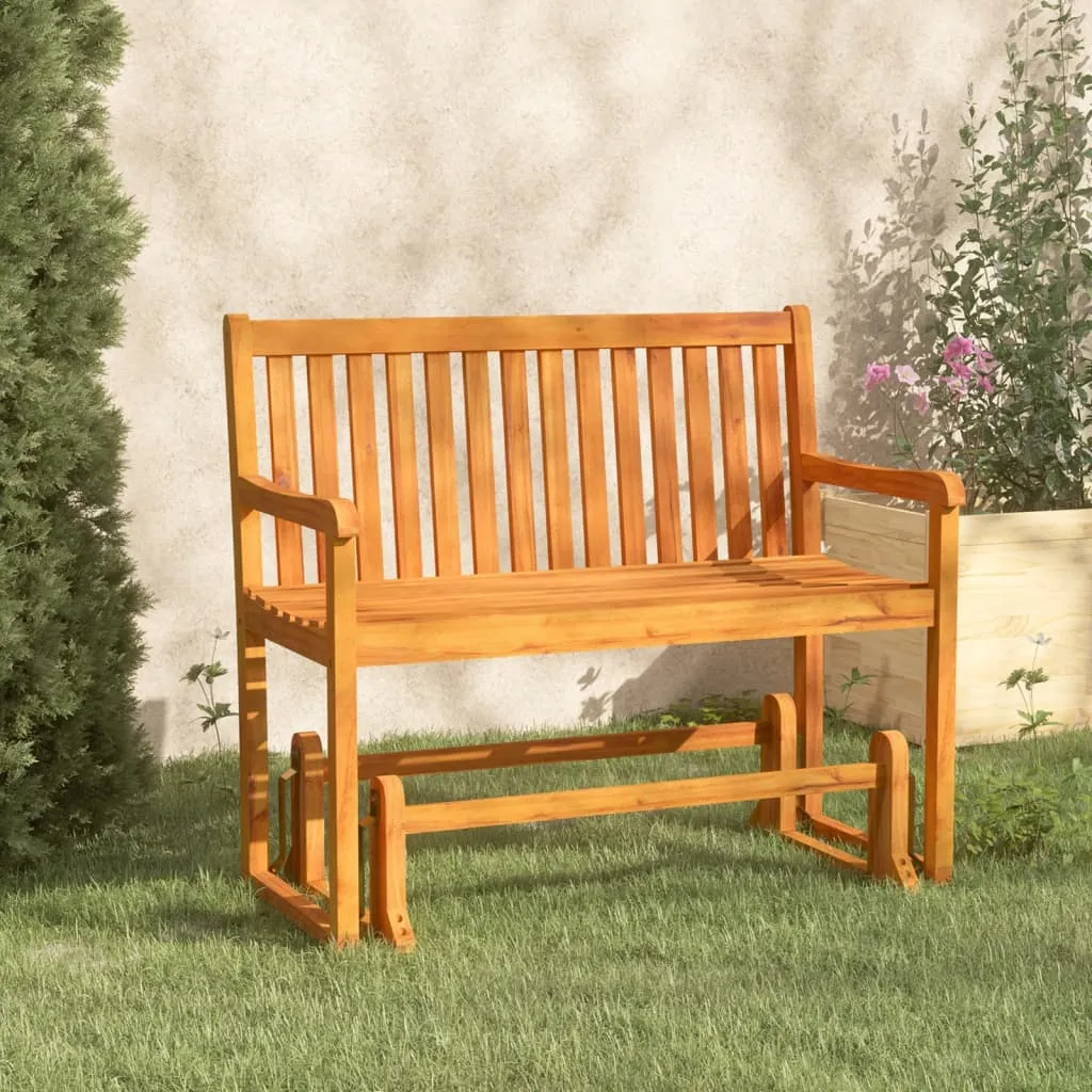 vidaXL Panchina da Giardino a Dondolo 110 cm Legno Massello d'Acacia