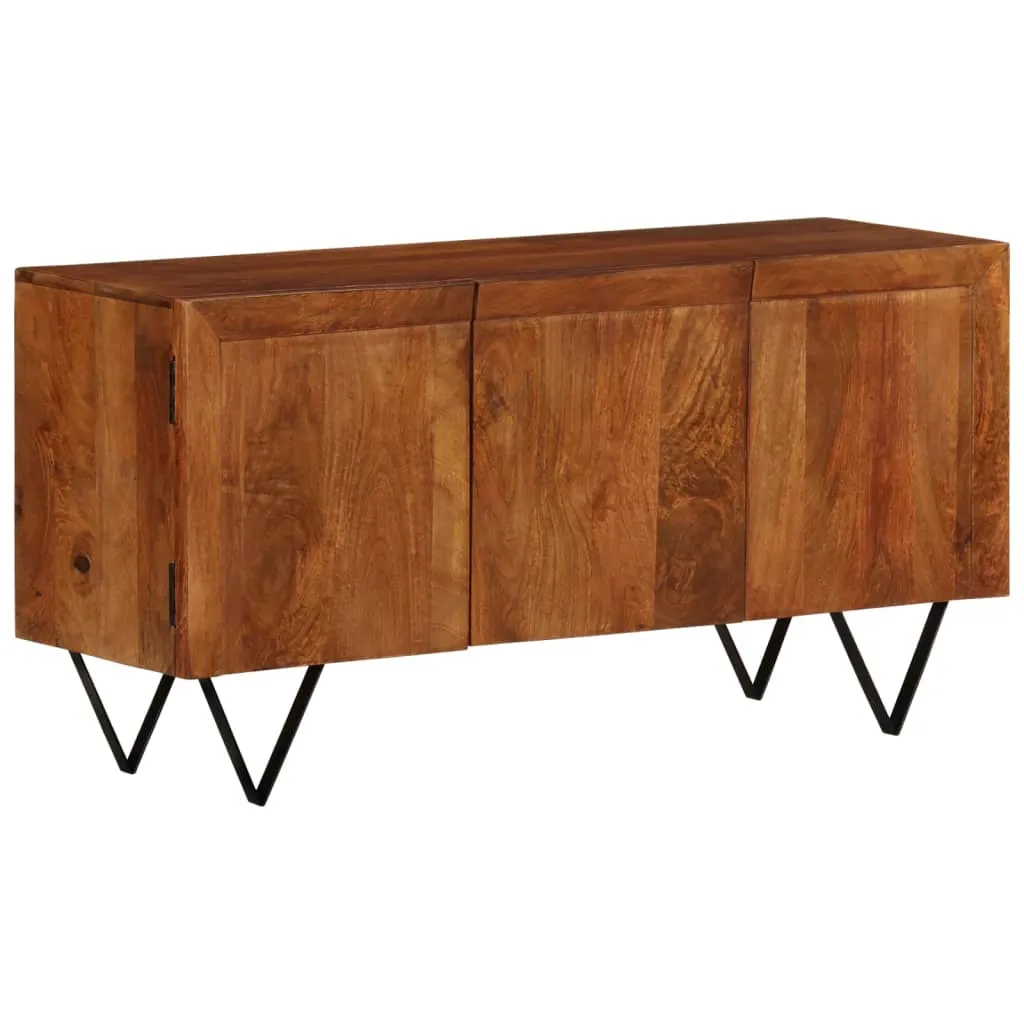 vidaXL Credenza 110x35x56 cm in Legno Massello di Mango