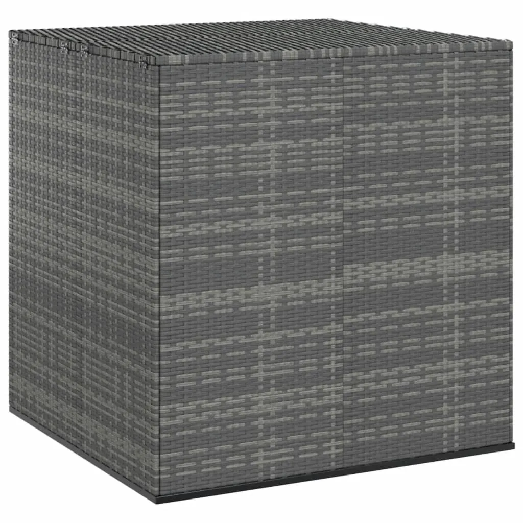 vidaXL Contenitore da Giardino in Rattan PE 100x97,5x104 cm Grigio