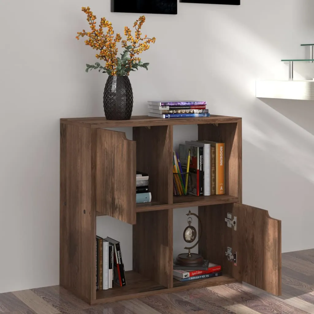 vidaXL Libreria Rovere Fumo 60x27,5x59,5 cm in Legno Multistrato