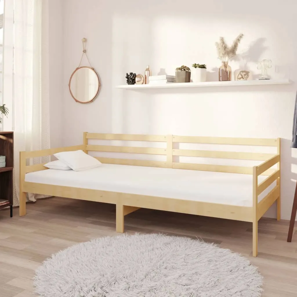 vidaXL Divano Letto con Materasso 90x200 cm Legno Massello di Pino