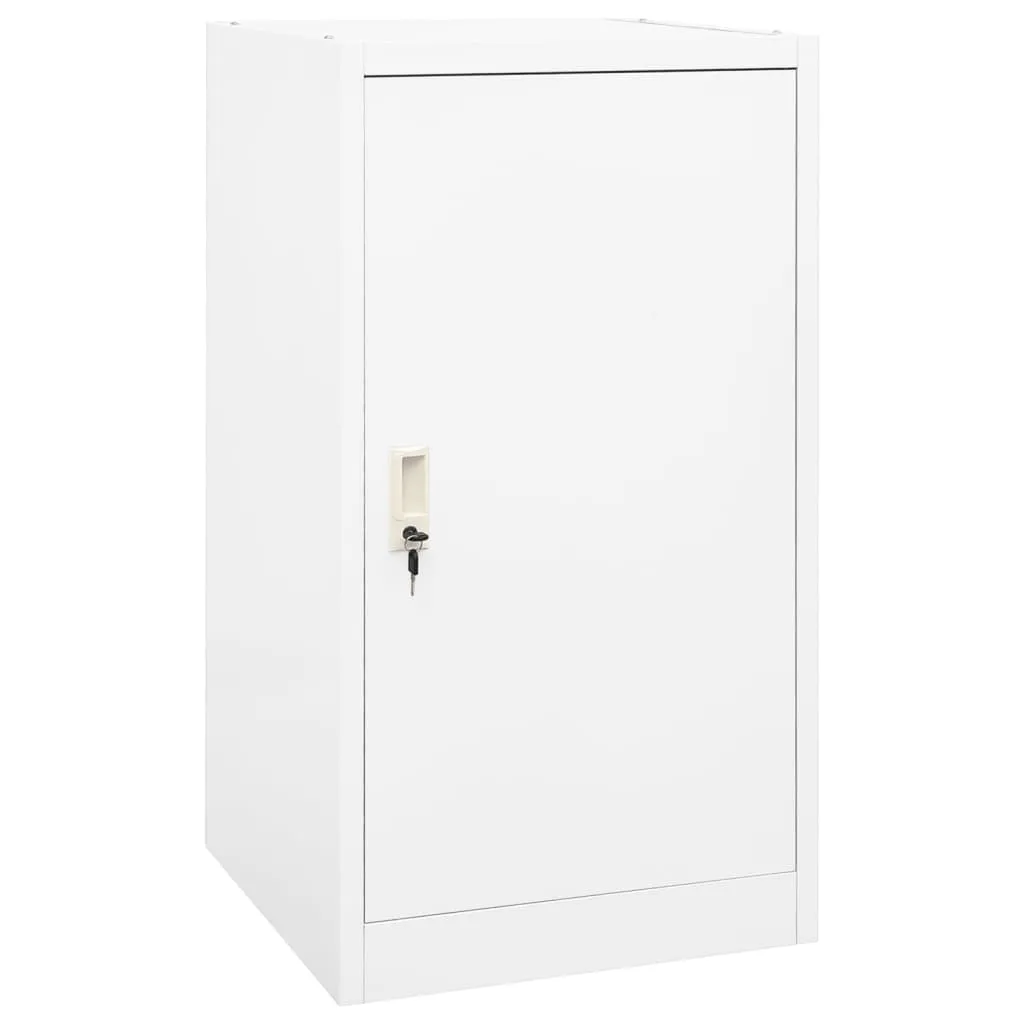 vidaXL Armadio Porta Sella Bianco 53x53x105 cm in Acciaio