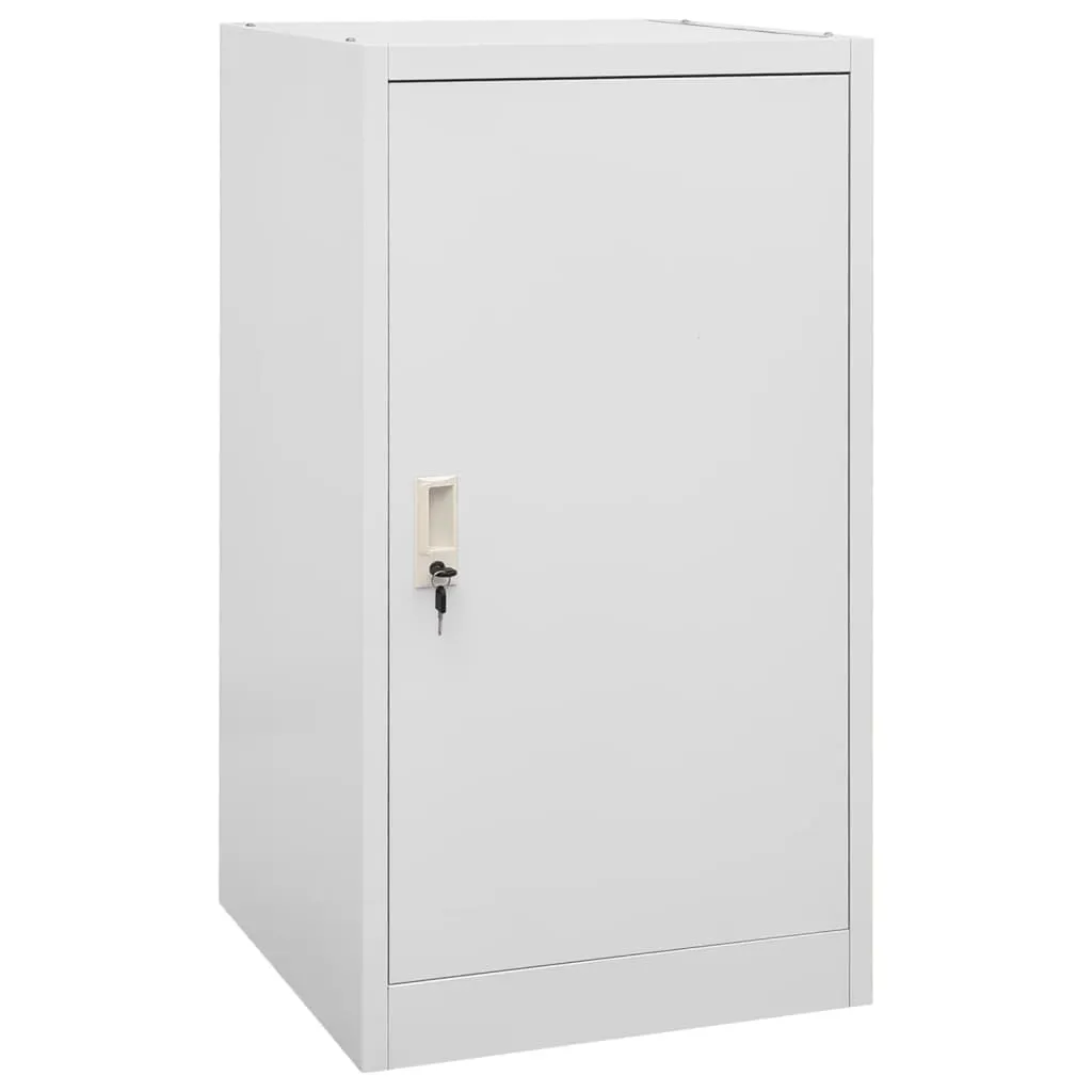 vidaXL Armadio Porta Sella Grigio Chiaro 53x53x105 cm in Acciaio