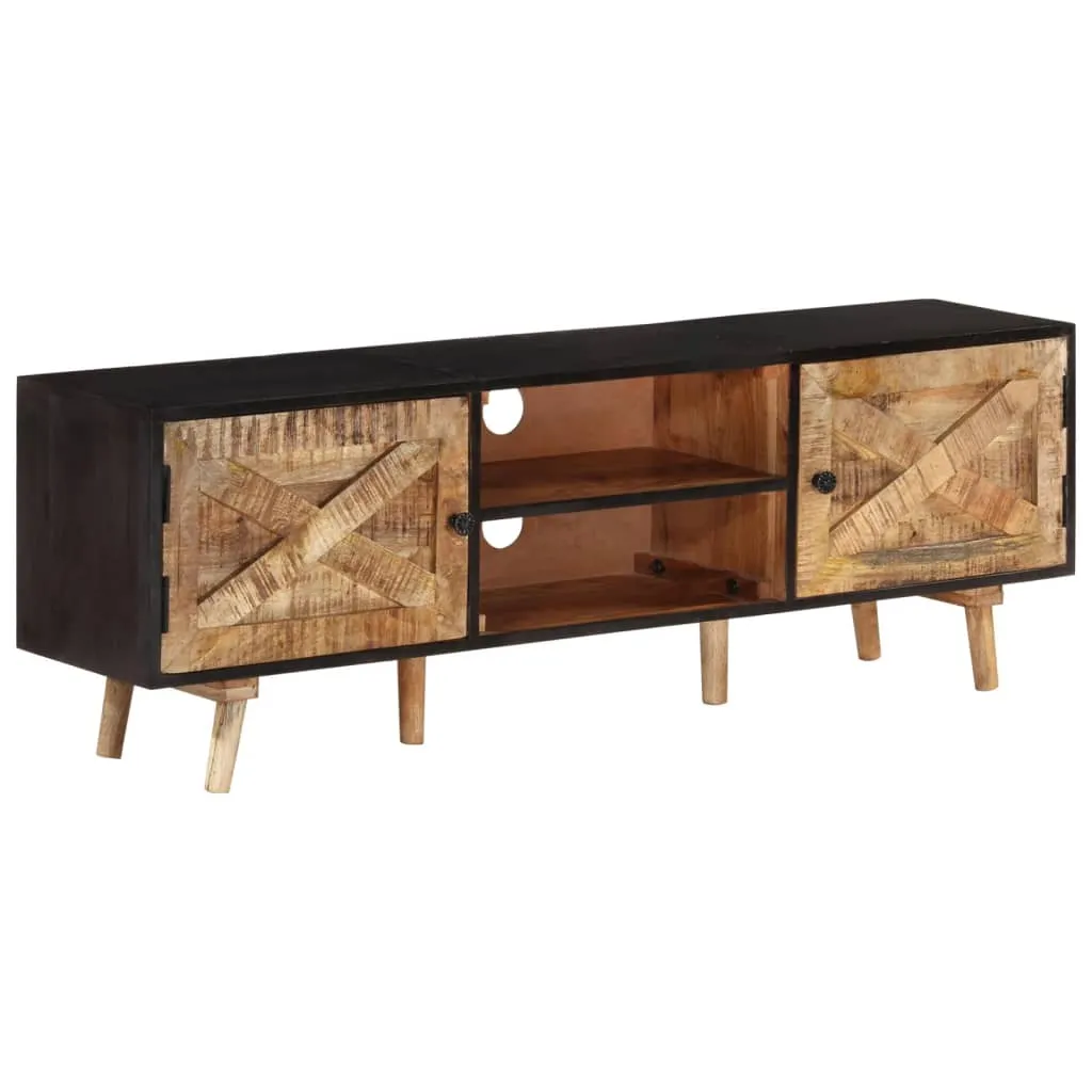 vidaXL Mobile TV 140x30x46cm Legno di Mango Grezzo e Massello d'Acacia