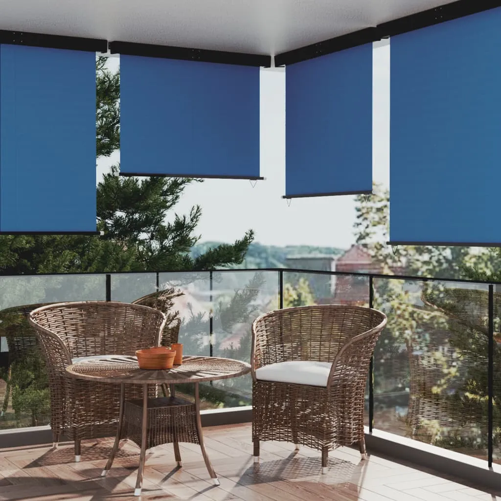 vidaXL Tendalino Laterale per Balcone 145x250 cm Blu