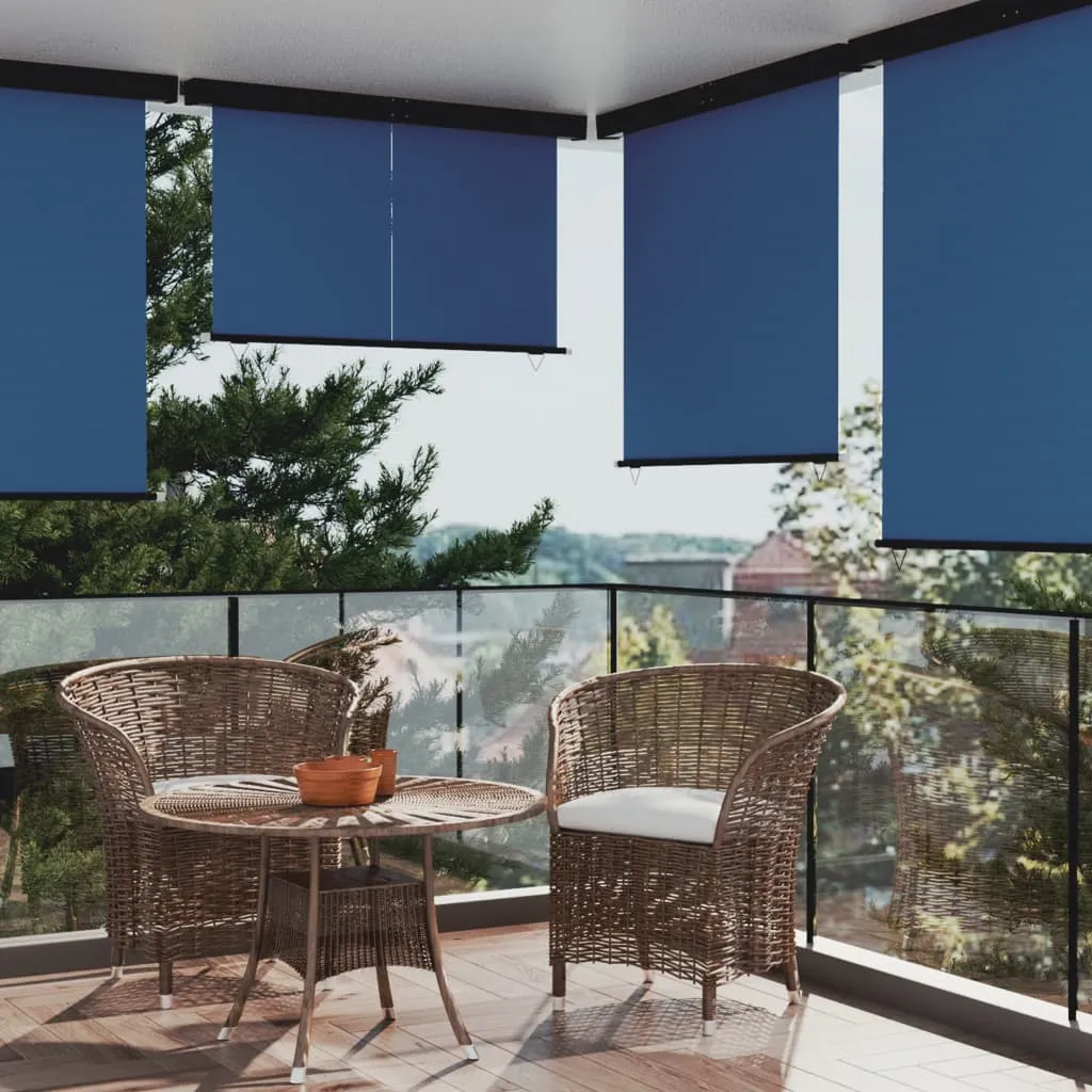 vidaXL Tendalino Laterale per Balcone 165x250 cm Blu