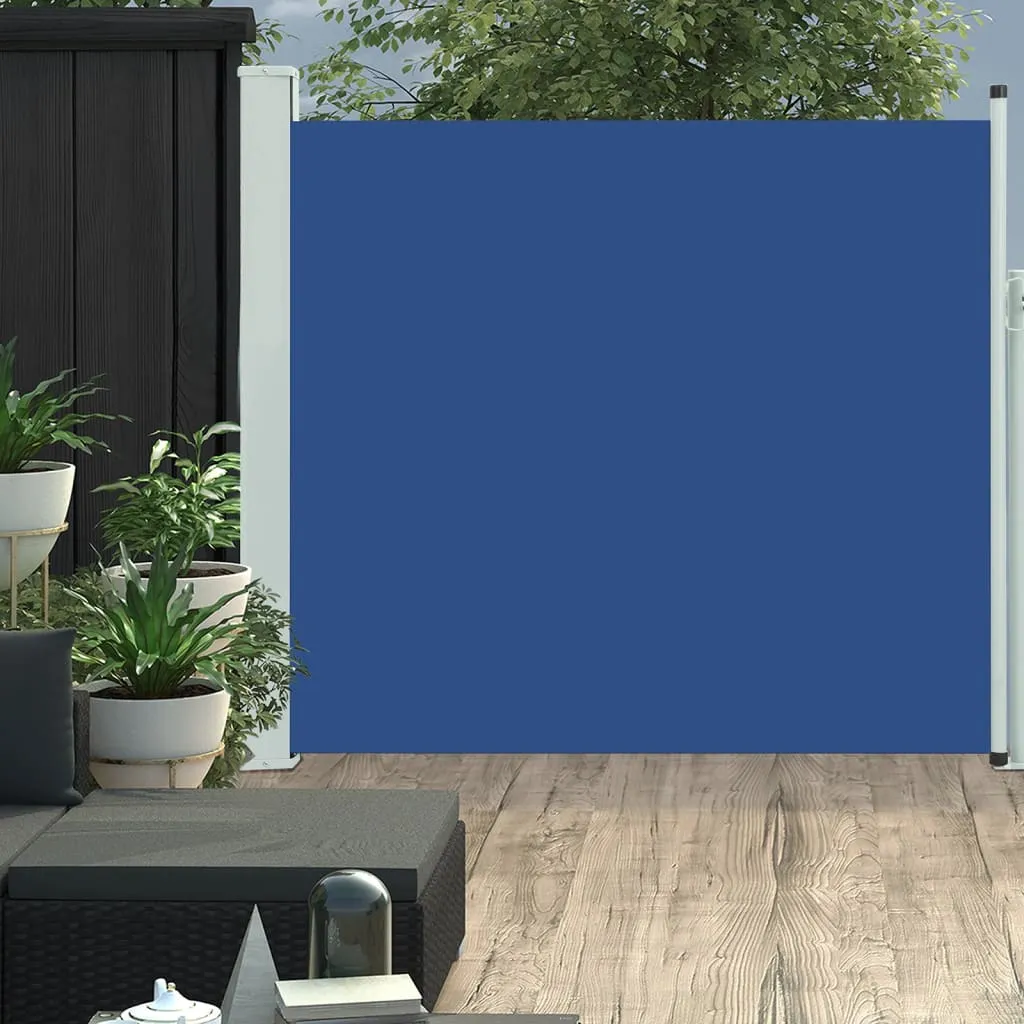 vidaXL Tenda Laterale Retrattile per Patio 170x300 cm Blu