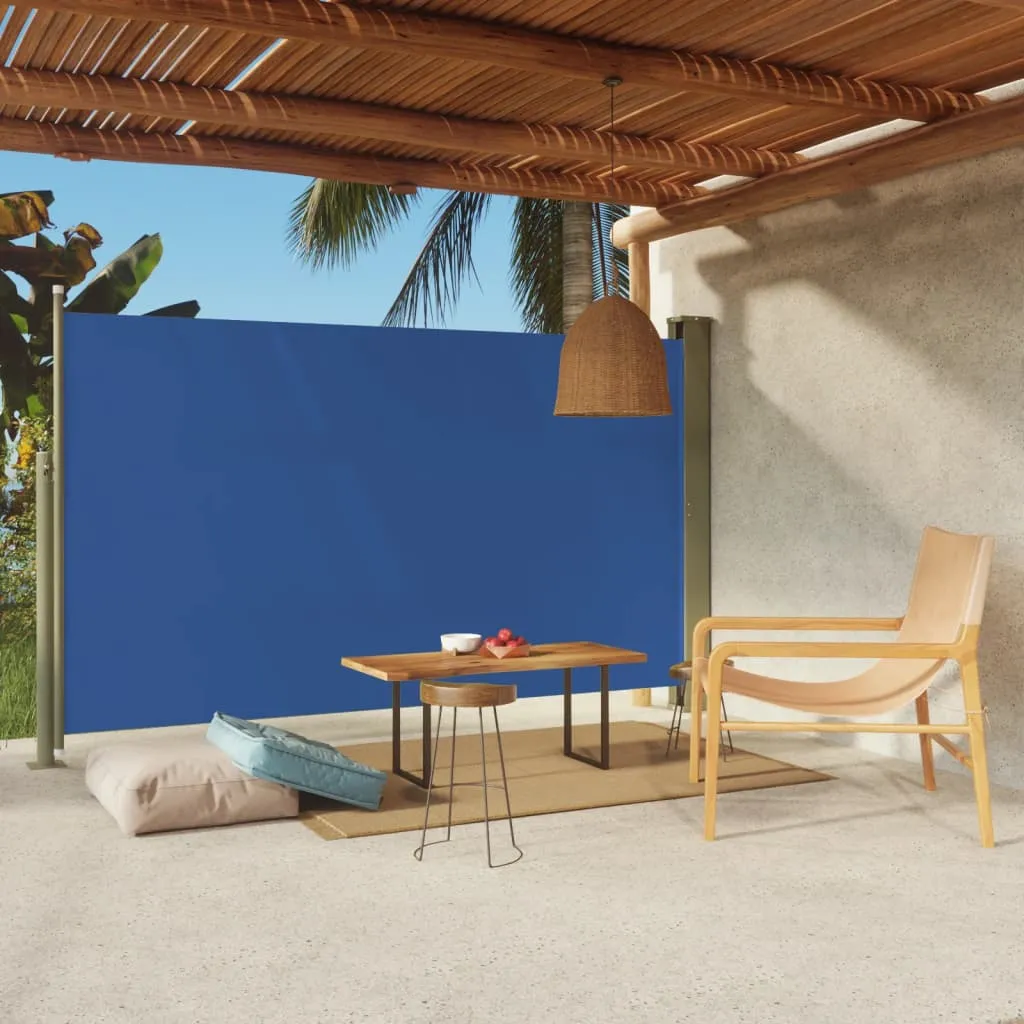 vidaXL Tenda Laterale Retrattile per Patio 180x300 cm Blu