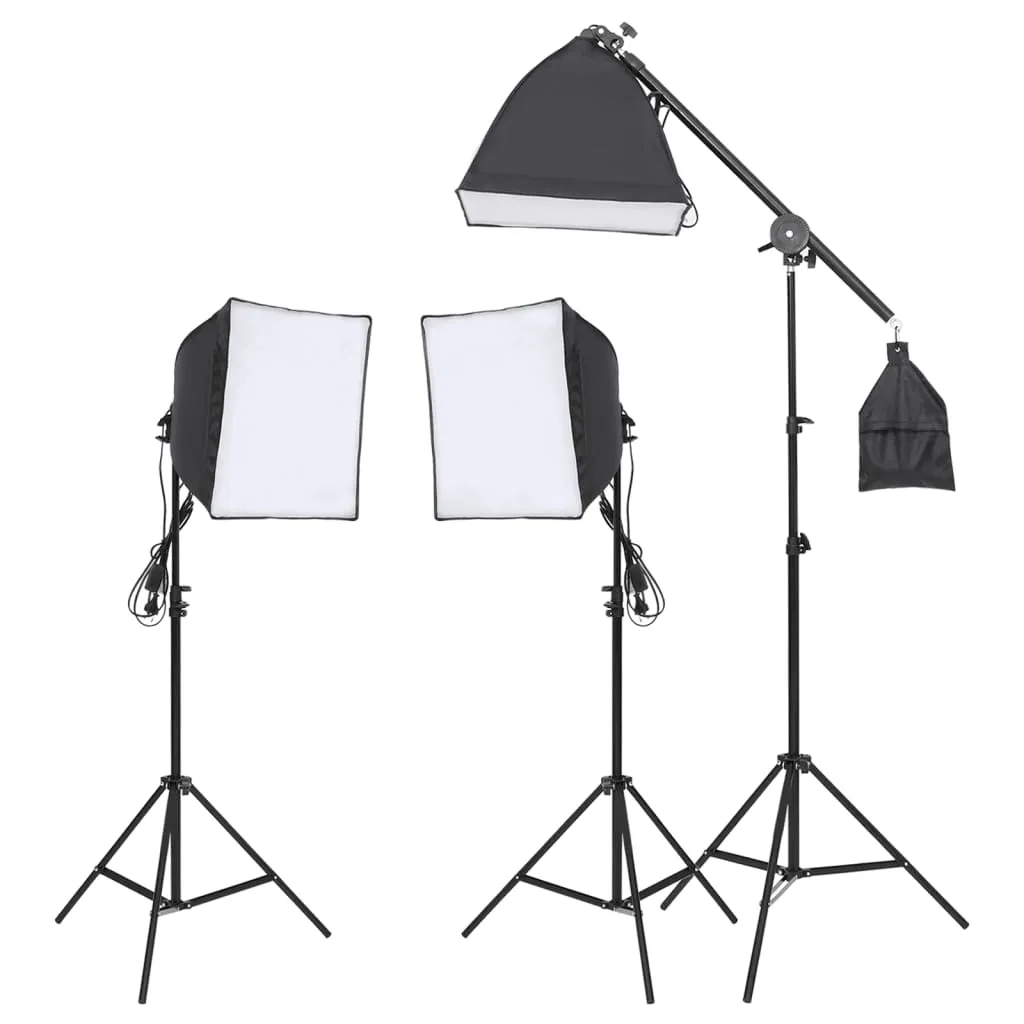 vidaXL Kit di Illuminazione da Studio con Treppiedi e Softbox