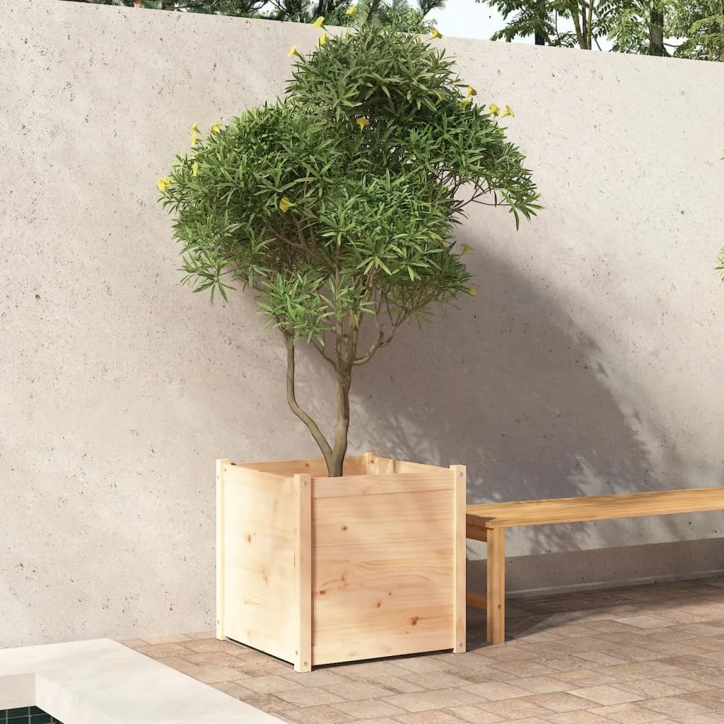 vidaXL Fioriera da Giardino 60x60x60 cm in Legno Massello di Pino