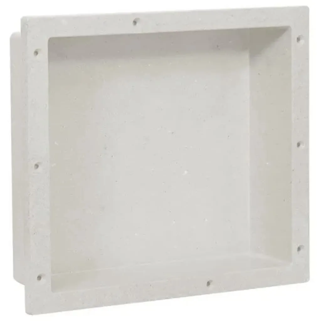 vidaXL Nicchia da Doccia Bianco Opaco 41x36x10 cm