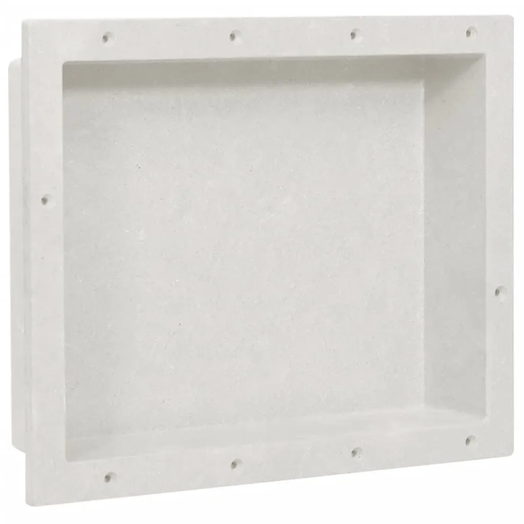 vidaXL Nicchia da Doccia in Bianco Opaco 41x51x10 cm