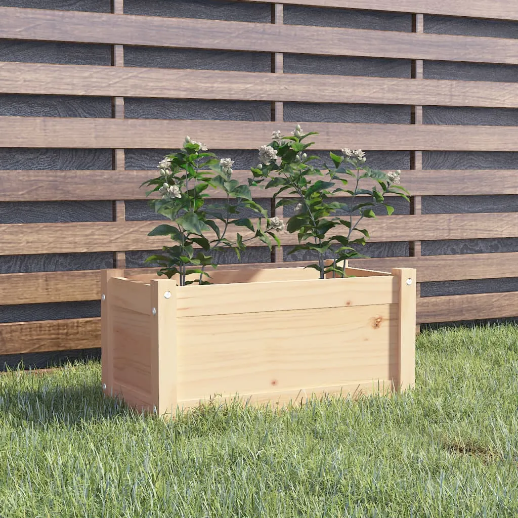 vidaXL Fioriera da Giardino 60x31x31 cm in Legno Massello di Pino