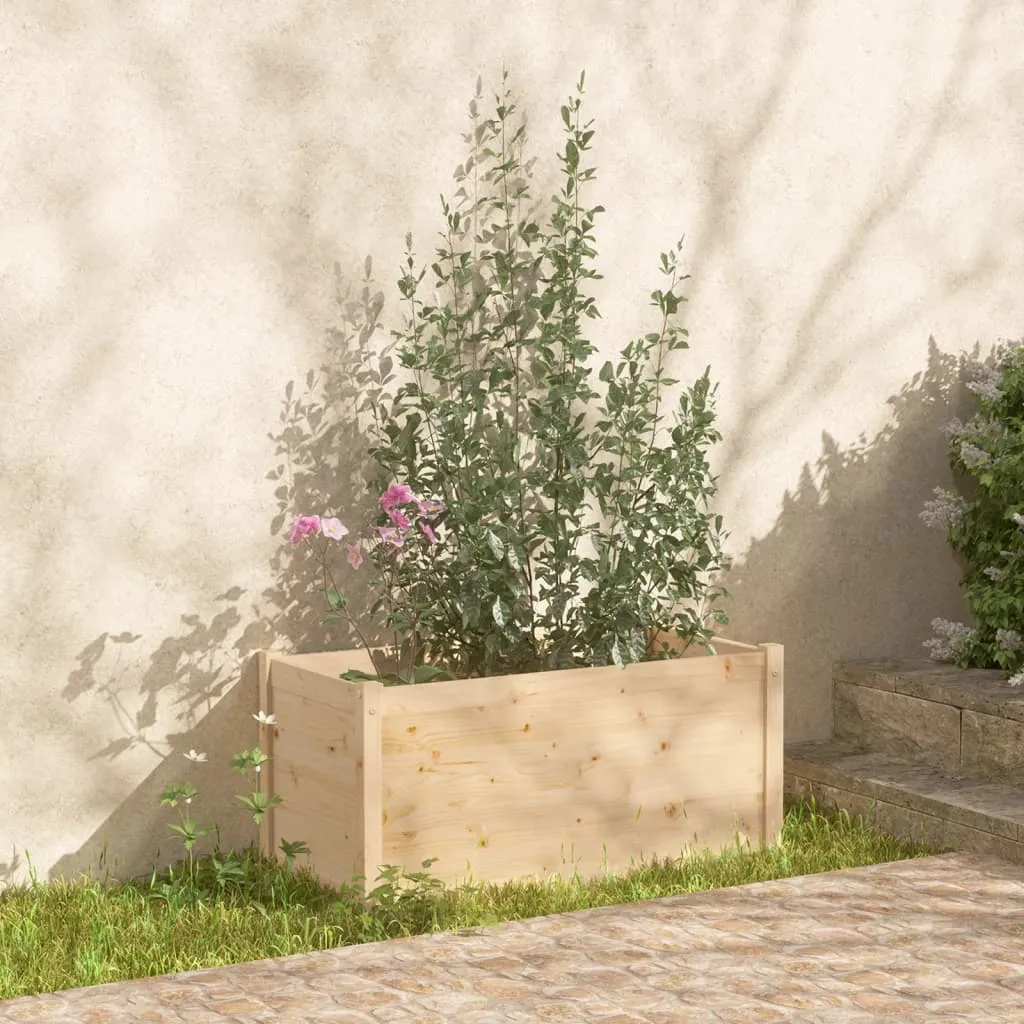 vidaXL Fioriera da Giardino 100x50x50 cm in Legno Massello di Pino