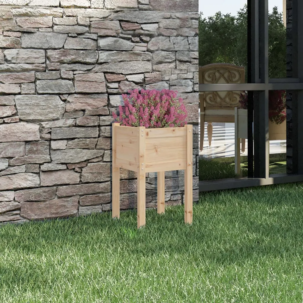 vidaXL Fioriera da Giardino 40x40x70 cm in Legno Massello di Pino