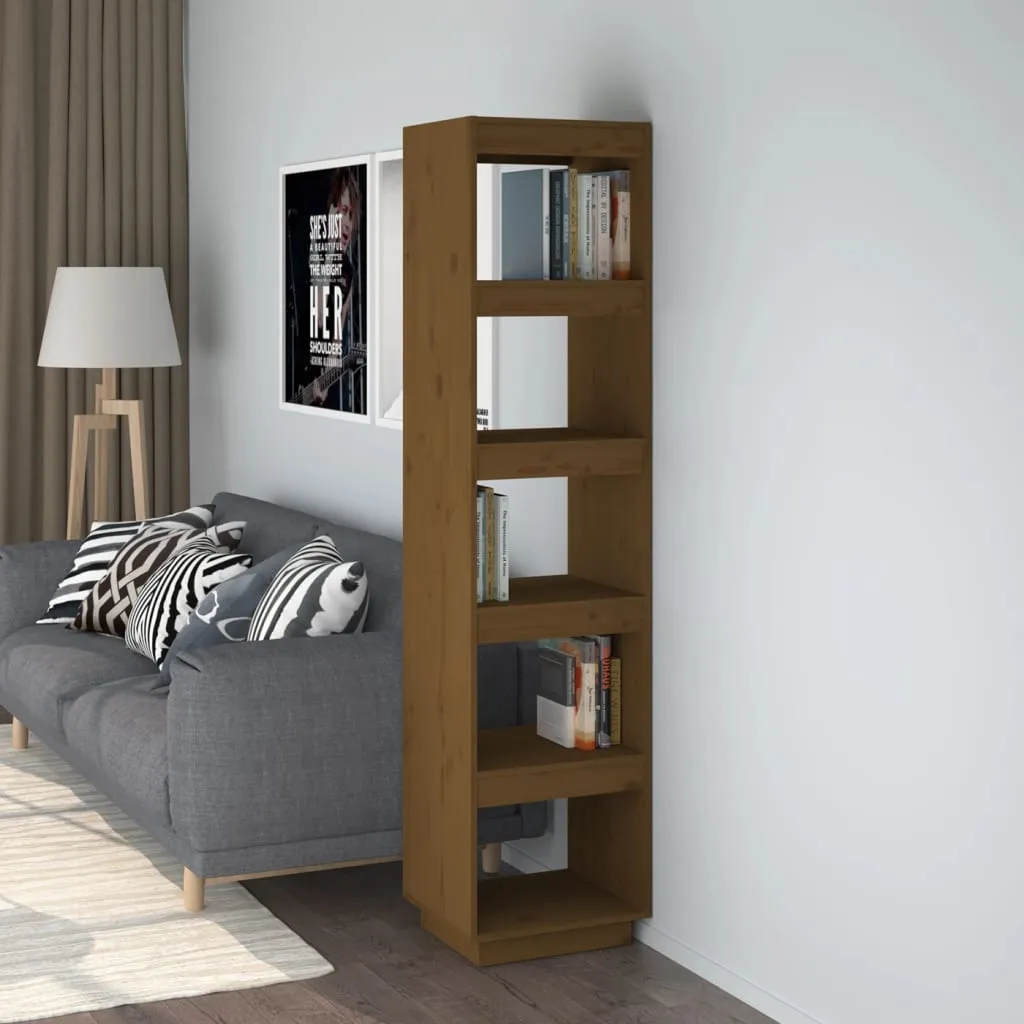 vidaXL Libreria/Divisorio Miele 40x35x167 cm in Legno Massello di Pino