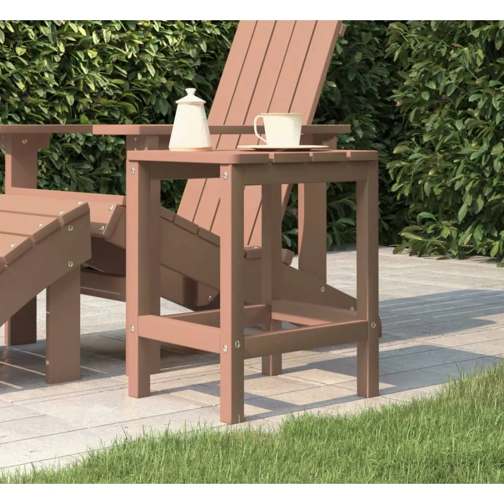 vidaXL Tavolo da Giardino Adirondack Marrone 38x38x46 cm HDPE