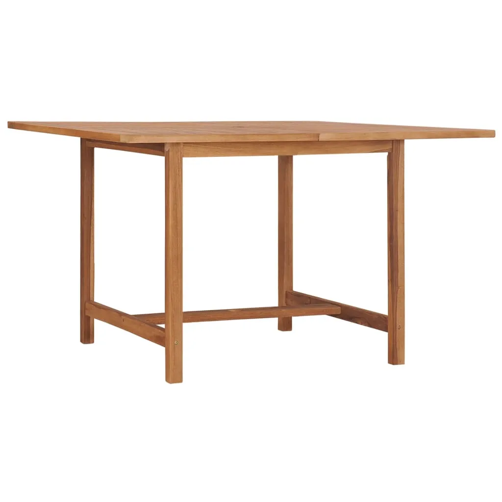 vidaXL Tavolo Pranzo da Giardino Ø110x110x75 cm Legno Massello di Teak