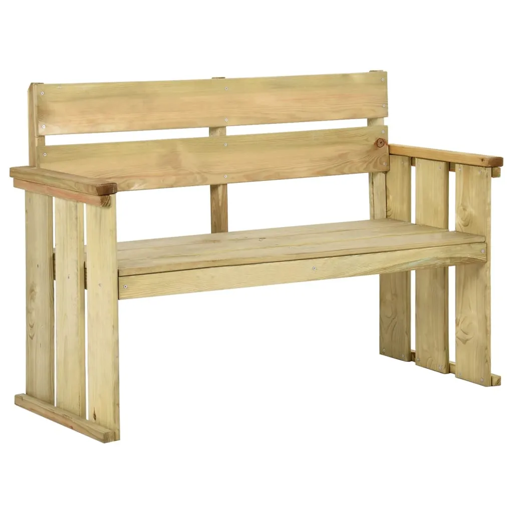 vidaXL Panchina da Giardino 121 cm in Legno di Pino Impregnato