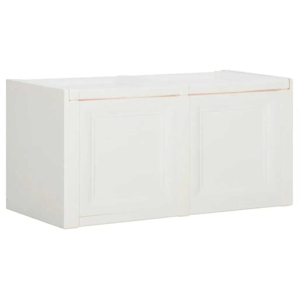 vidaXL Baule per Cuscini Bianco 86x40x42 cm 85 L