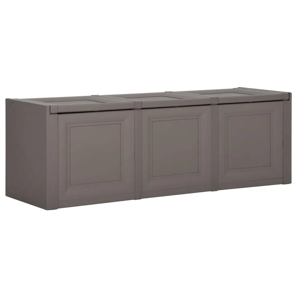 vidaXL Baule per Cuscini Grigio 125x40x42 cm 130 L