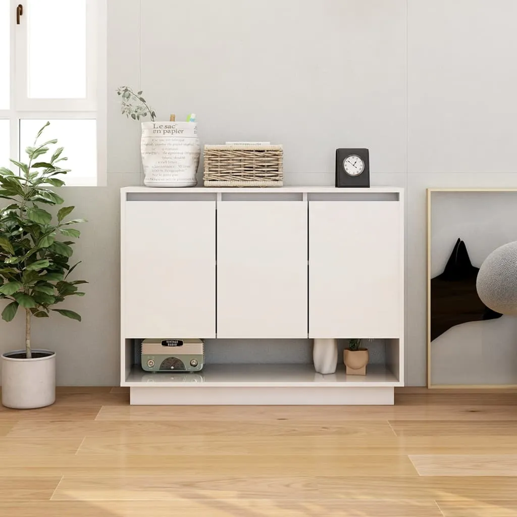 vidaXL Credenza Bianca 97x31x75 cm in Truciolato