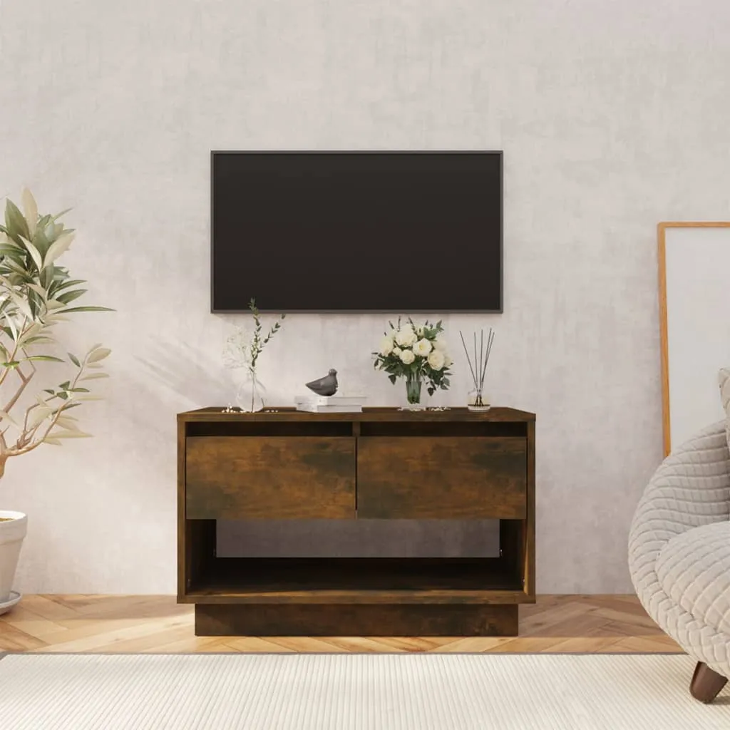 vidaXL Mobile TV Rovere Fumo 70x41x44 cm in Truciolato