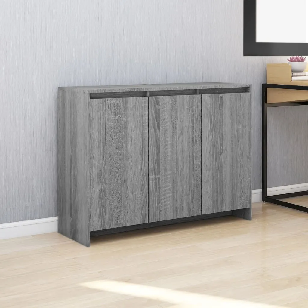 vidaXL Credenza Grigio Sonoma 102x33x75 cm in Truciolato