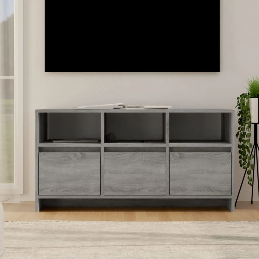 vidaXL Mobile Porta TV Grigio Sonoma 102x37,5x52,5 cm in Truciolato