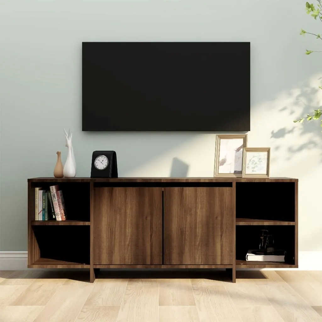 vidaXL Mobile Porta TV Rovere Marrone 130x35x50 cm in Truciolato