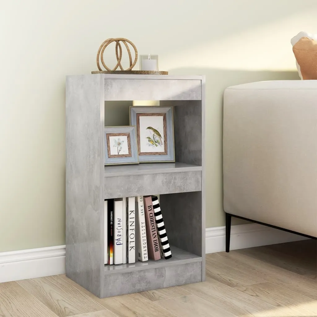 vidaXL Libreria/Divisorio Grigio Cemento 40x30x72 cm