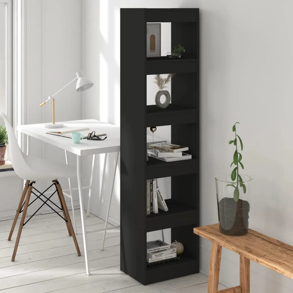 vidaXL Libreria/Divisorio Nero 40x30x166 cm