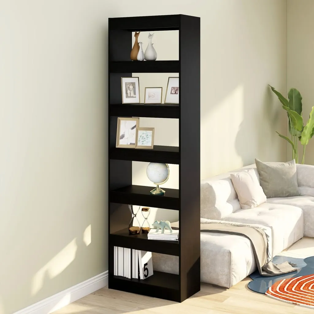 vidaXL Libreria/Divisorio Nero 60x30x198 cm