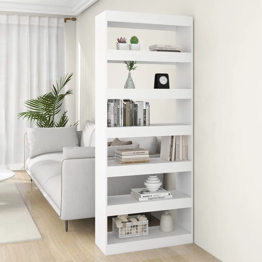 vidaXL Libreria/Divisorio Bianco 80x30x198 cm in Truciolato