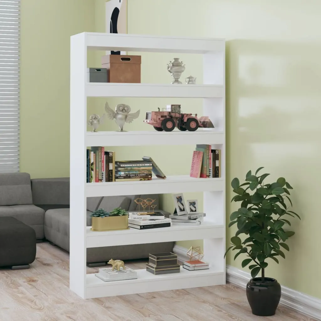 vidaXL Libreria/Divisorio Bianco Lucido 100x30x166 cm