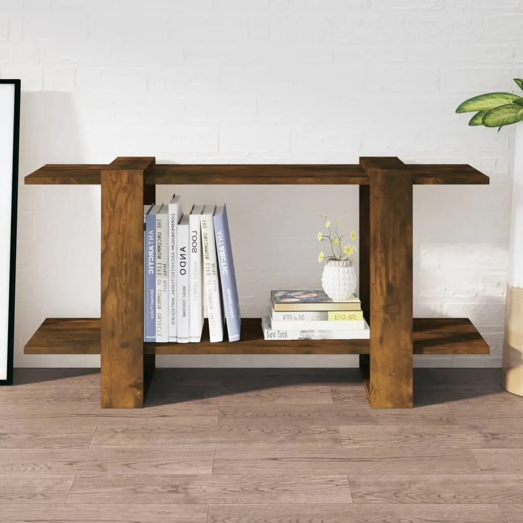 vidaXL Libreria Rovere Fumo 100x30x51 cm in Legno Multistrato