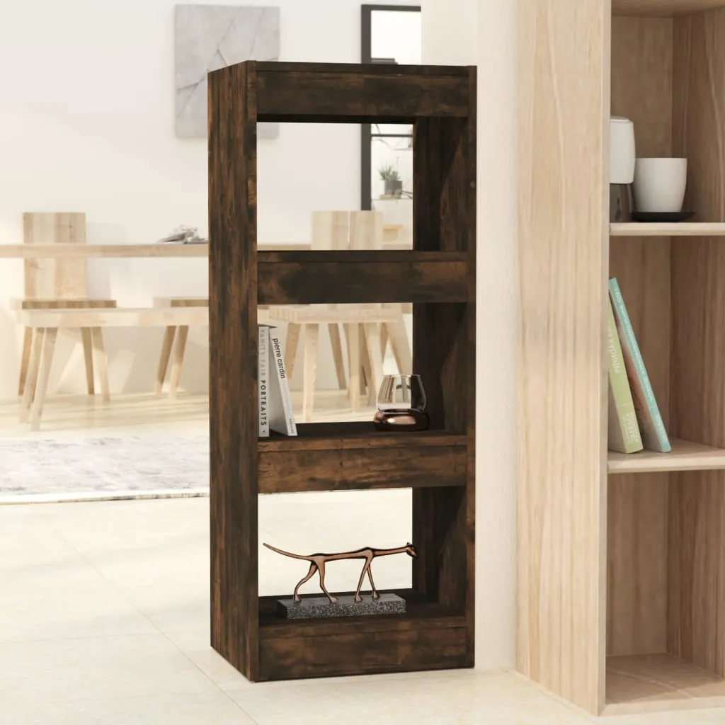 vidaXL Libreria/Divisorio Rovere Fumo 40x30x103 cm in Truciolato