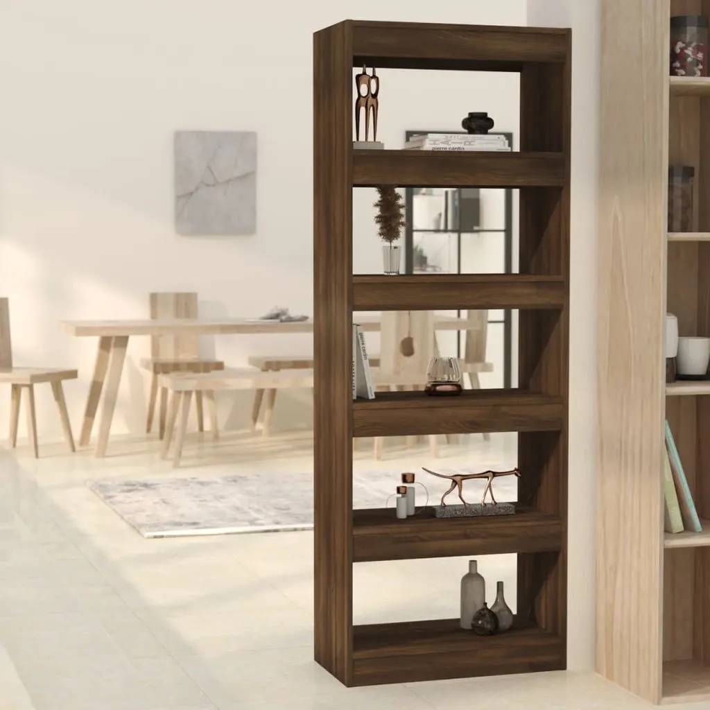 vidaXL Libreria/Divisorio Rovere Marrone 60x30x166 cm in Truciolato