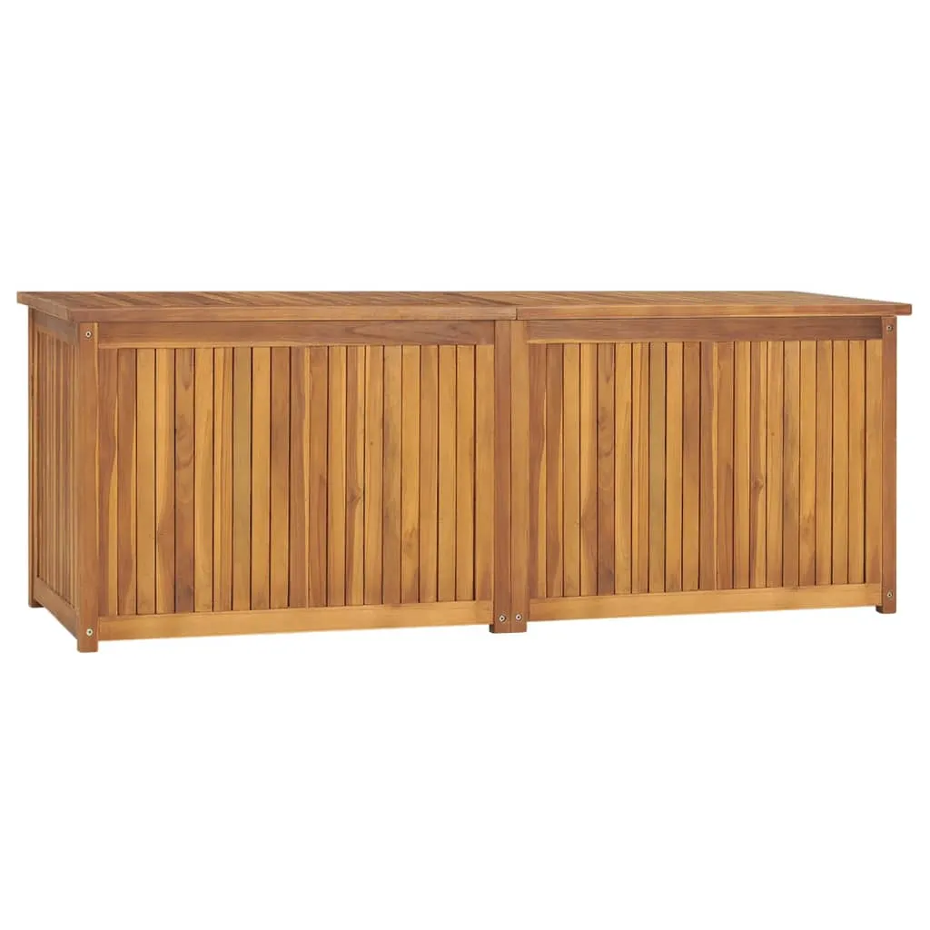 vidaXL Cassa da Giardino 150x50x55 cm in Legno Massello di Teak